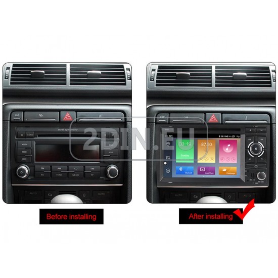 AUDI A4 - МУЛТИМЕДИЯ / Навигация Android CPU:8-Core DVD + DSP + CARPLAY + SIM